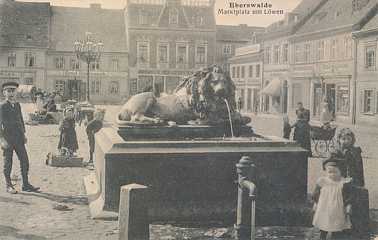 Der Marktplatz von Eberswalde im 18. Jahrhundert (Foto: Museum Eberswalde)